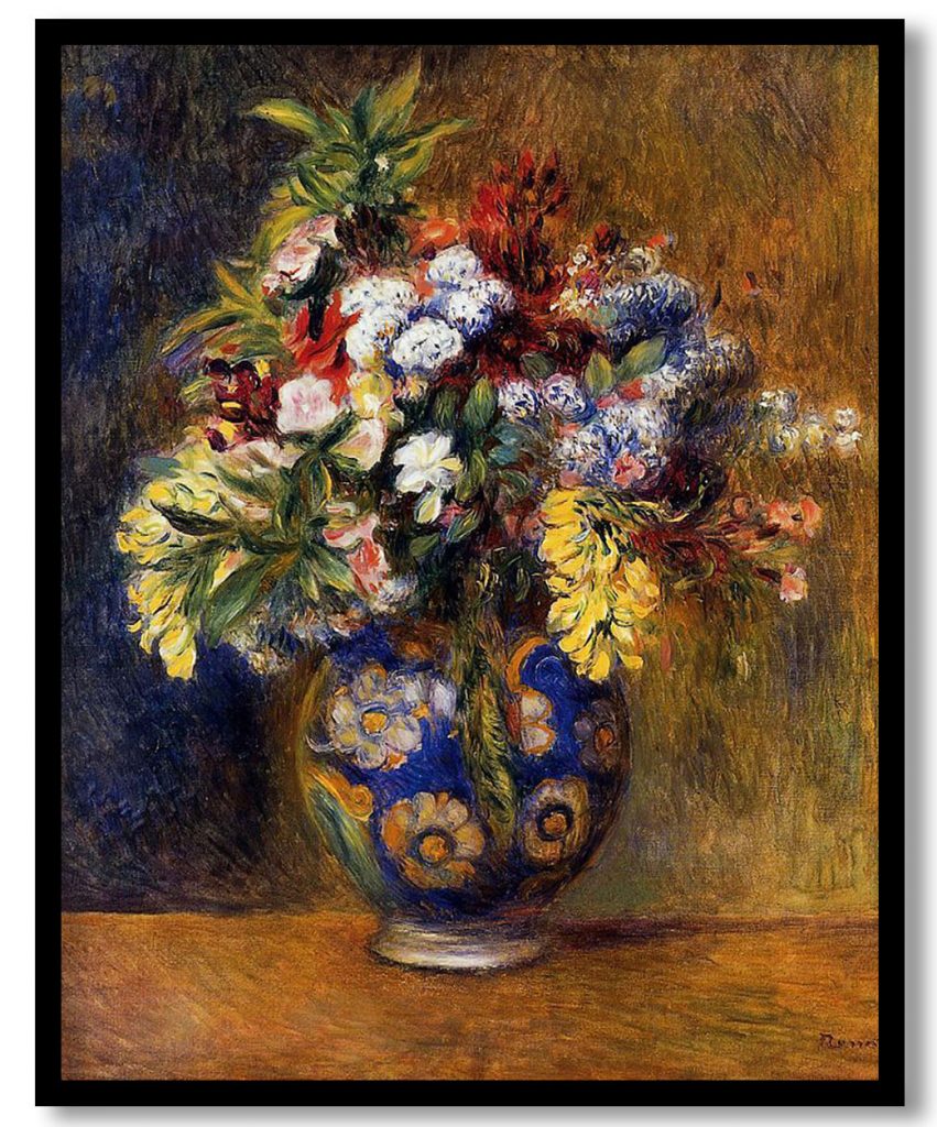 Flowers in a Vase by Pierre Auguste Renoir (1878)