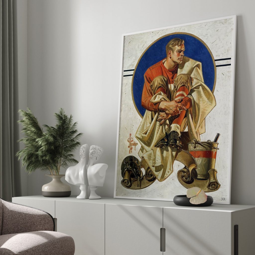 Football Player by J. C. Leyendecker (1913)