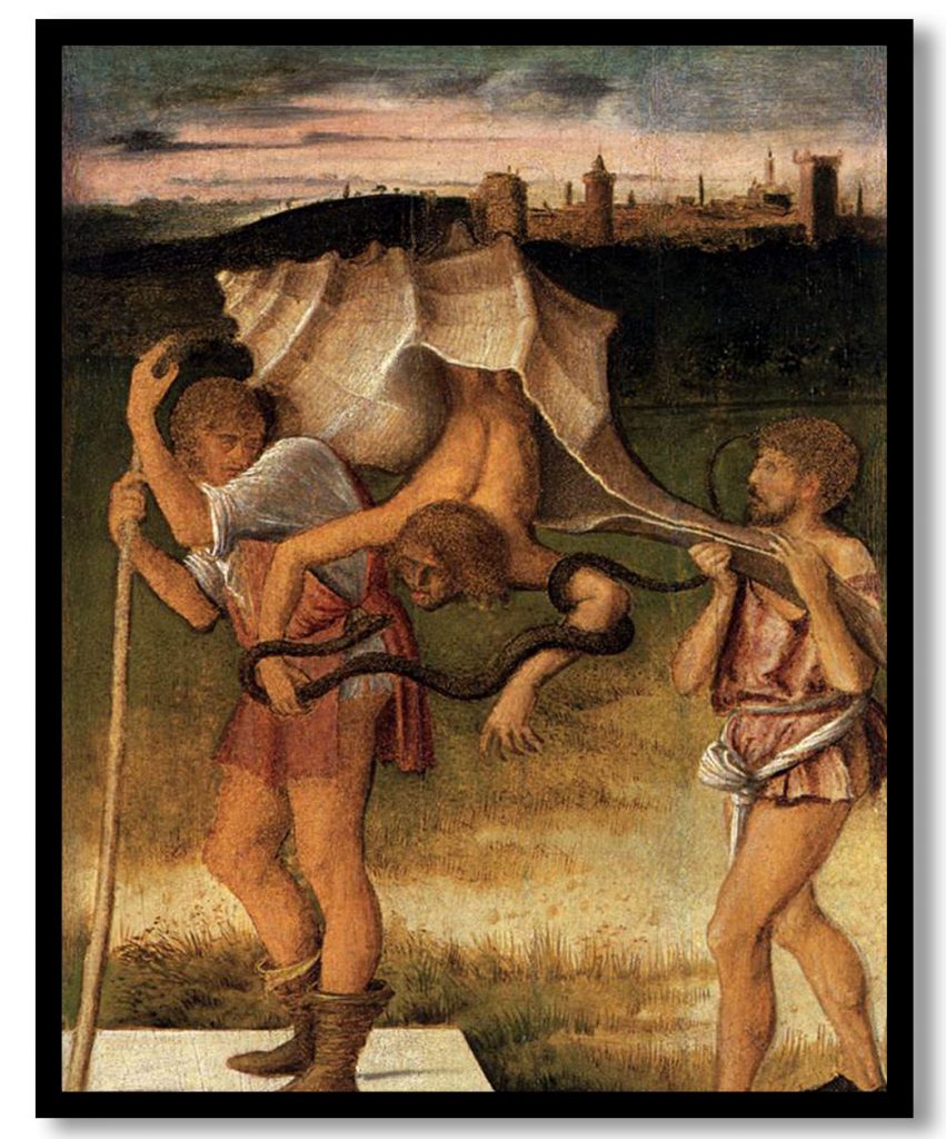 Four Allegories Falsehood (Wisdom) by Giovanni Bellini (1490)