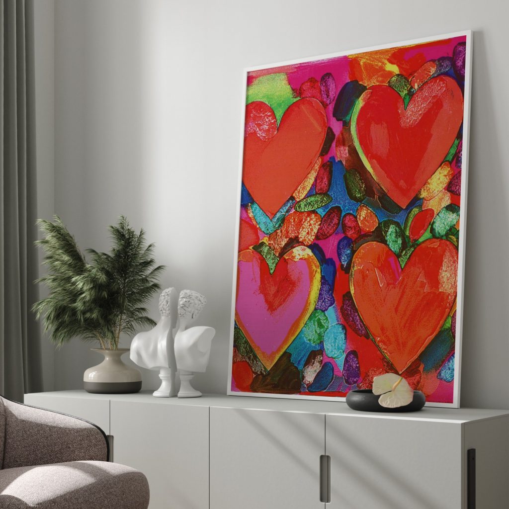Four Hearts by Jim Dine (1969)
