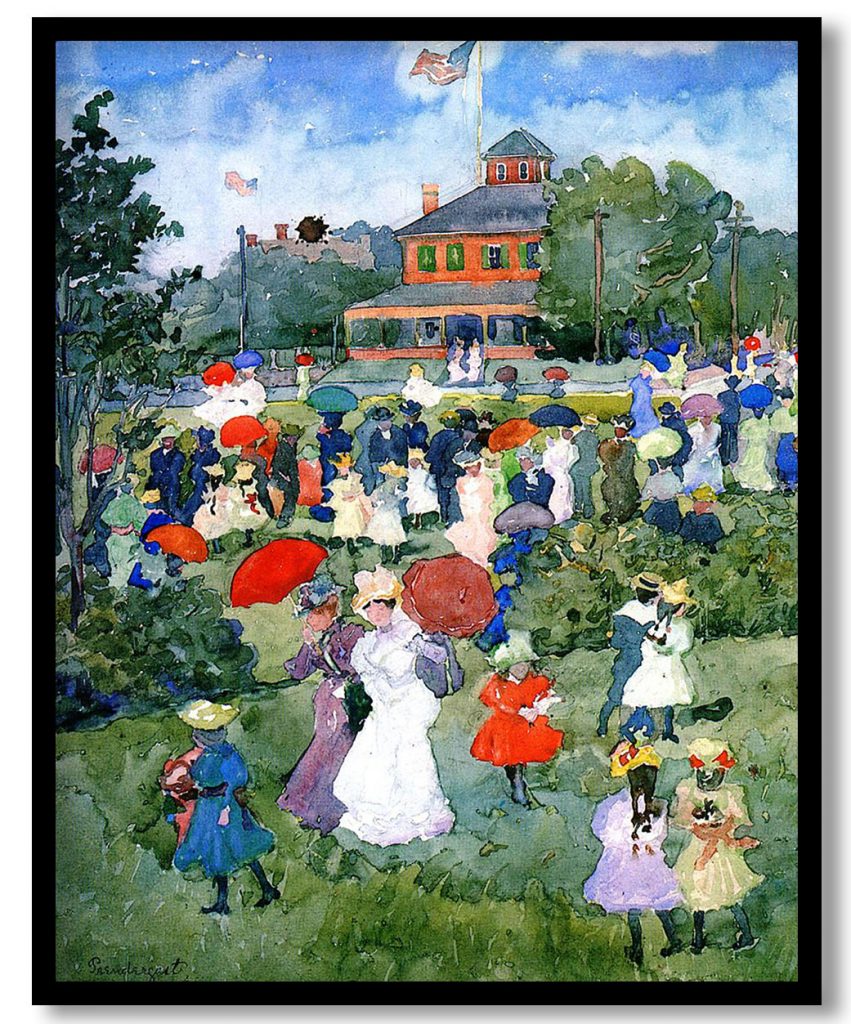 Franklin Park, Boston by Maurice Prendergast (1896-1897)