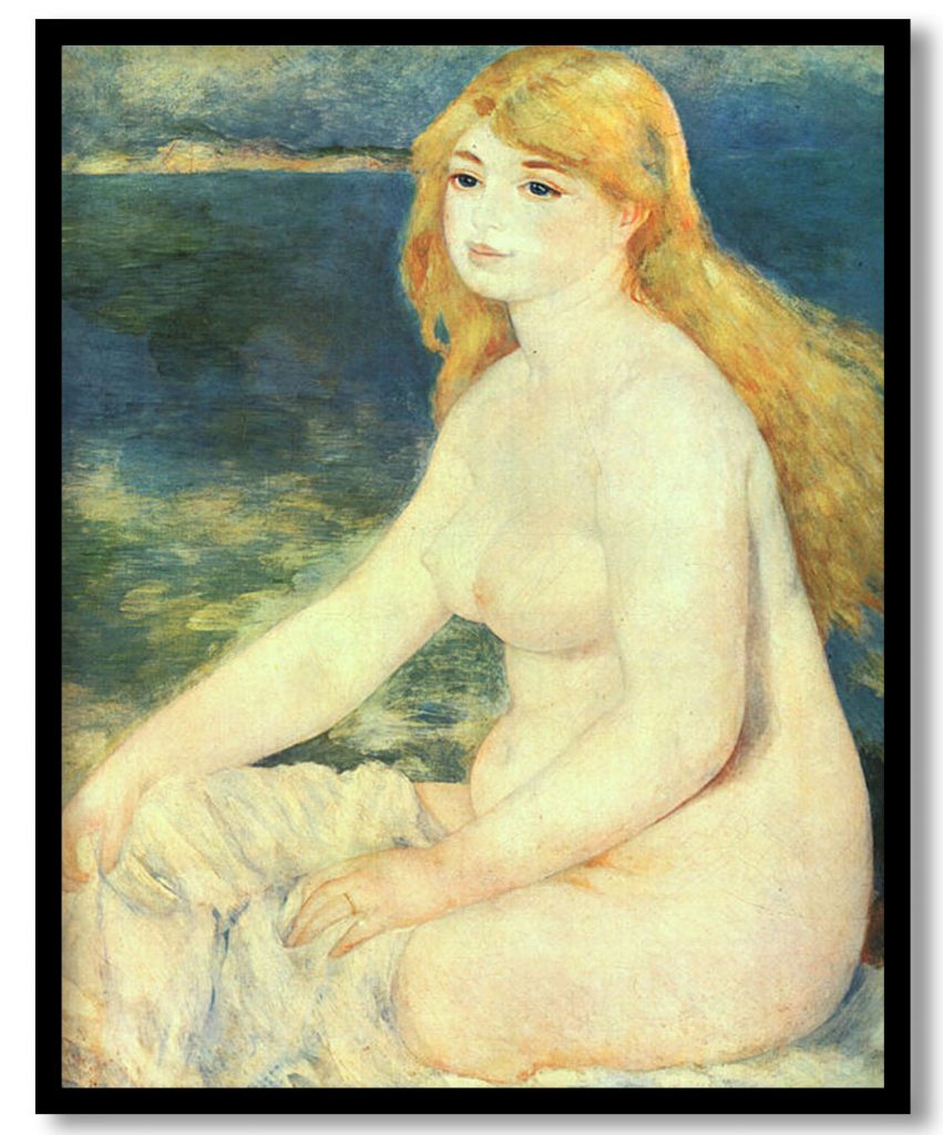 Blond Bather by Pierre Auguste Renoir (1881)