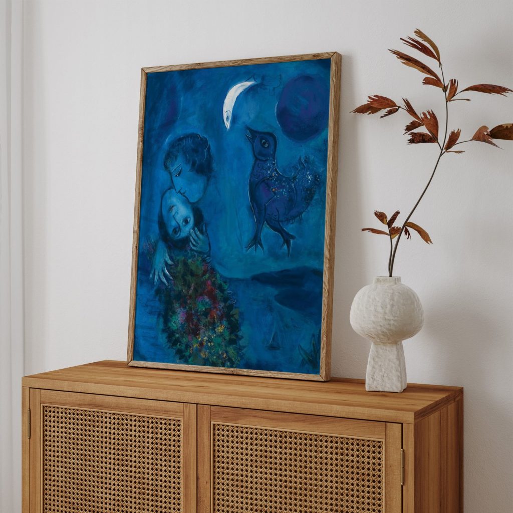 Framed Art | Blue Landscape by Marc Chagall (1949) | 50+ Frame