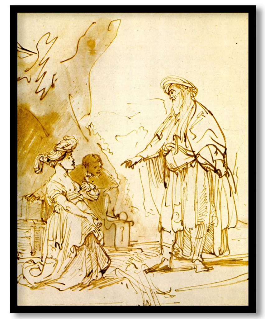 Boas und Ruth by Rembrandt (1637-1640)