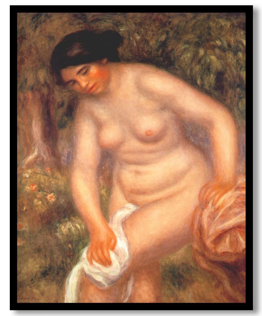 Bather drying herself by Pierre Auguste Renoir (1895)