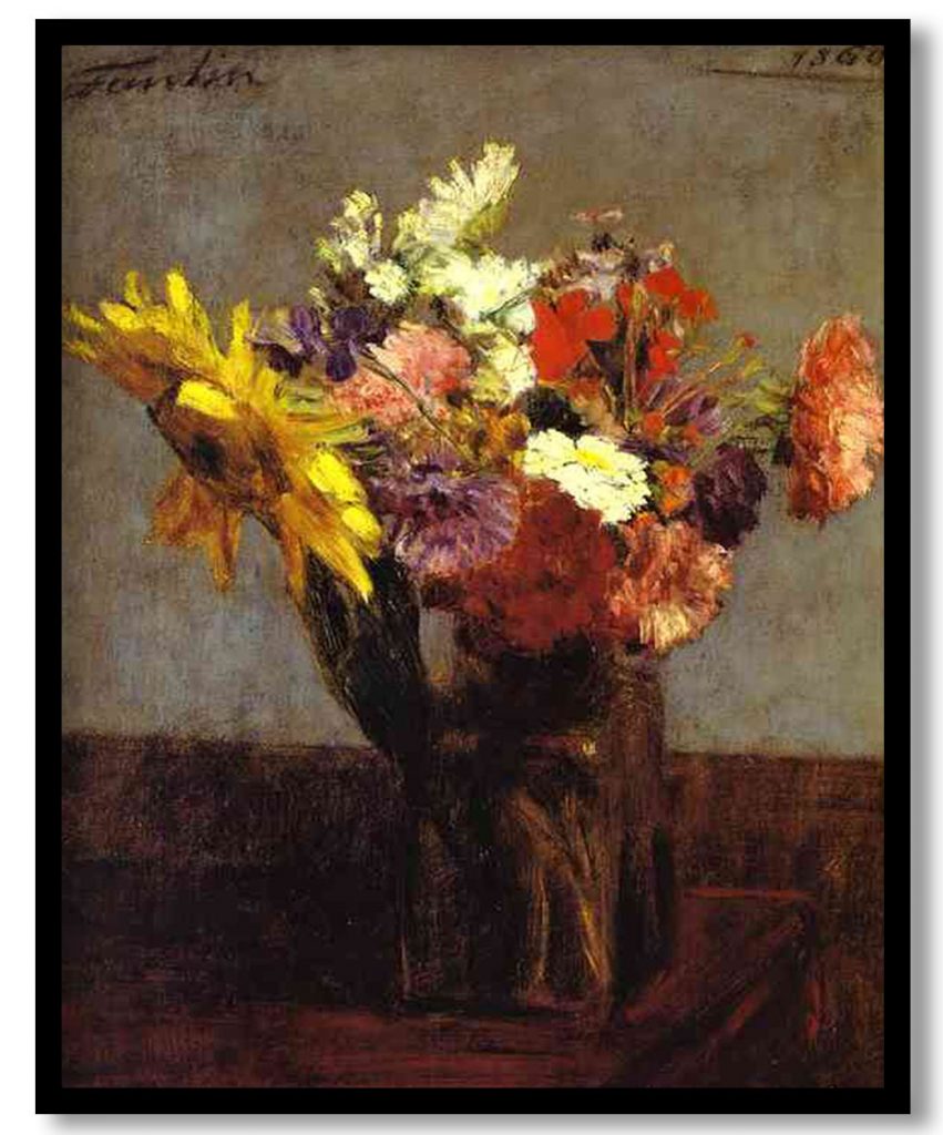 Bouquet of Flowers by Henri Fantin Latour (1860)