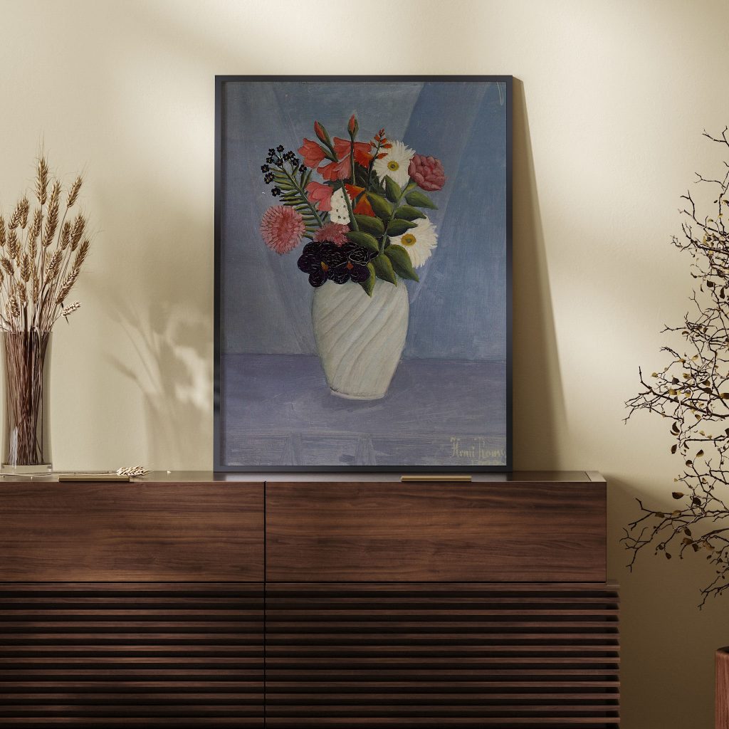 Bouquet of Flowers by Henri Rousseau (1910)