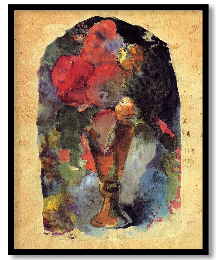 Bouquet of flowers by Paul Gauguin (1894-1897)