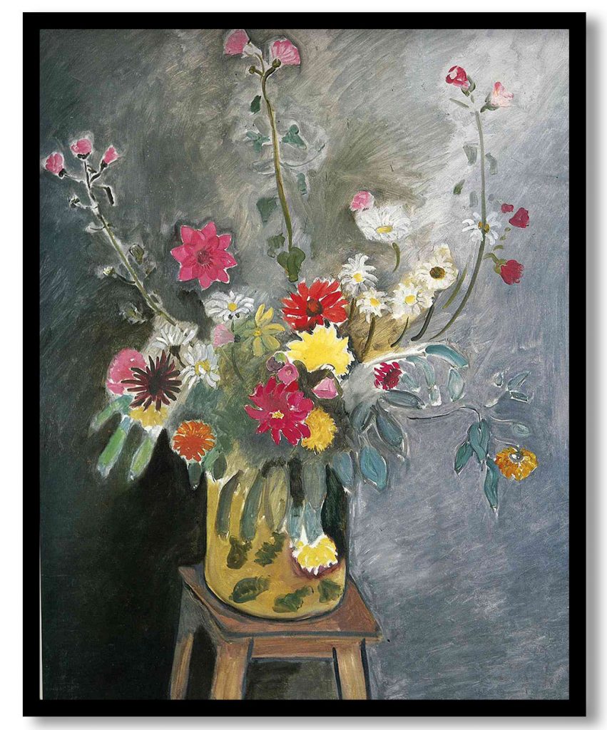 Bouquet of mixed flowers by Henri Matisse (1916-1917)