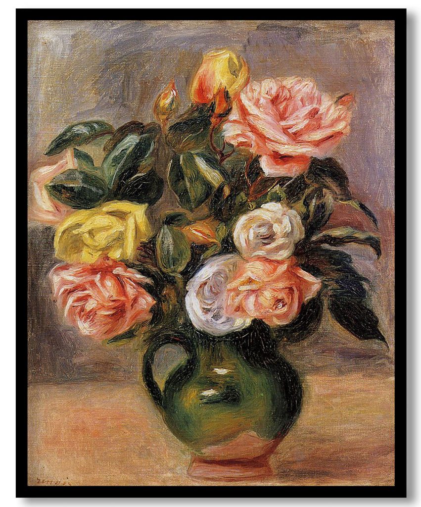 Bouquet of Roses by Pierre Auguste Renoir (Date Unknown)