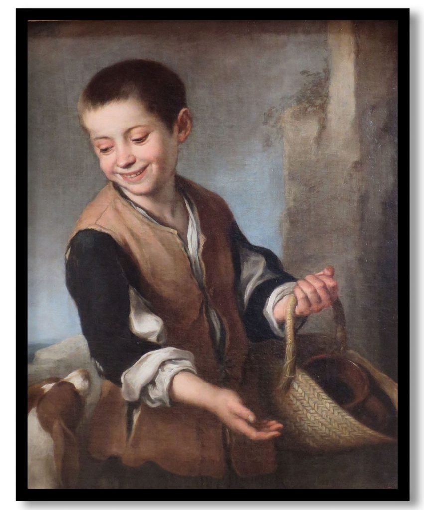 Boy with a Dog by Bartolome Esteban Murillo (1650)