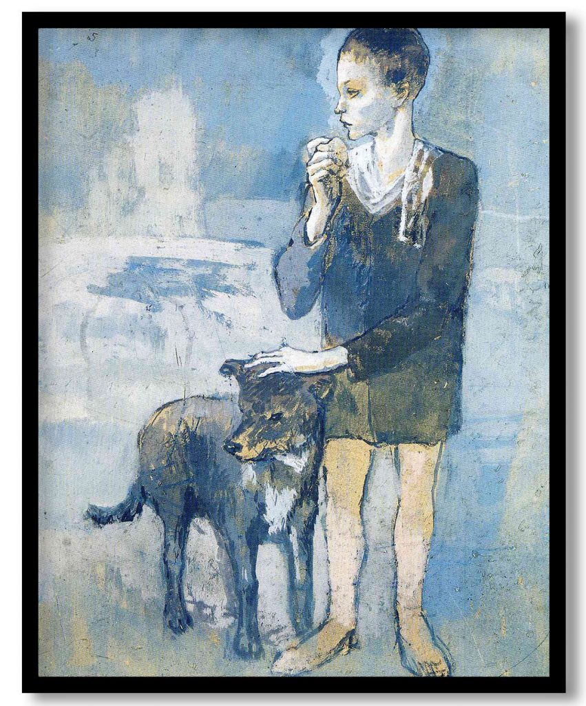 Boy with a Dog by Pablo Picasso (1905)