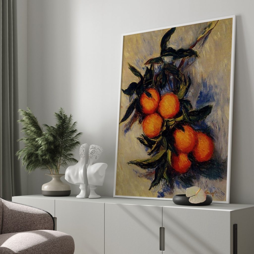 Branch of Orange Bearing Fruit by Claude Monet (1884)