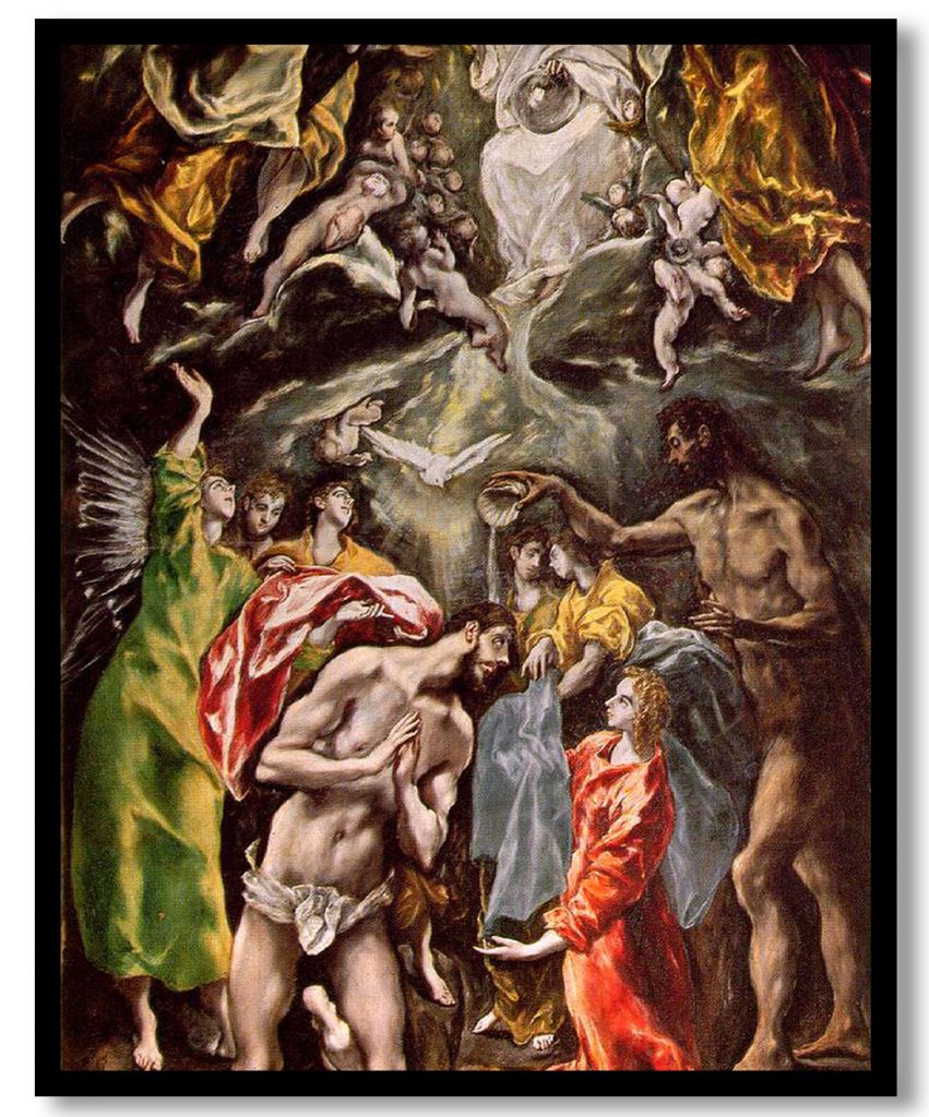 Baptism of Christ by El Greco (1608)