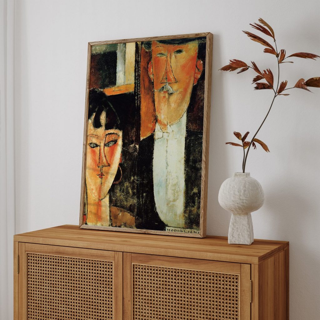 Bride and Groom (The Couple) by Amedeo Modigliani (1915)