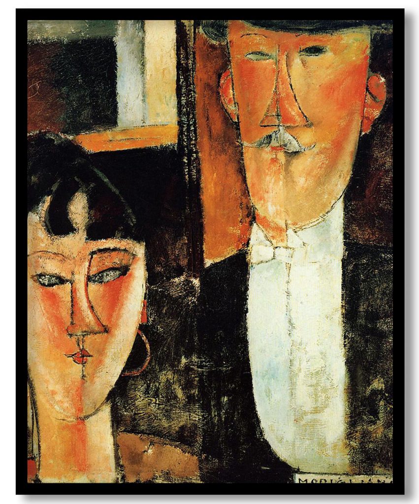 Bride and Groom (The Couple) by Amedeo Modigliani (1915)