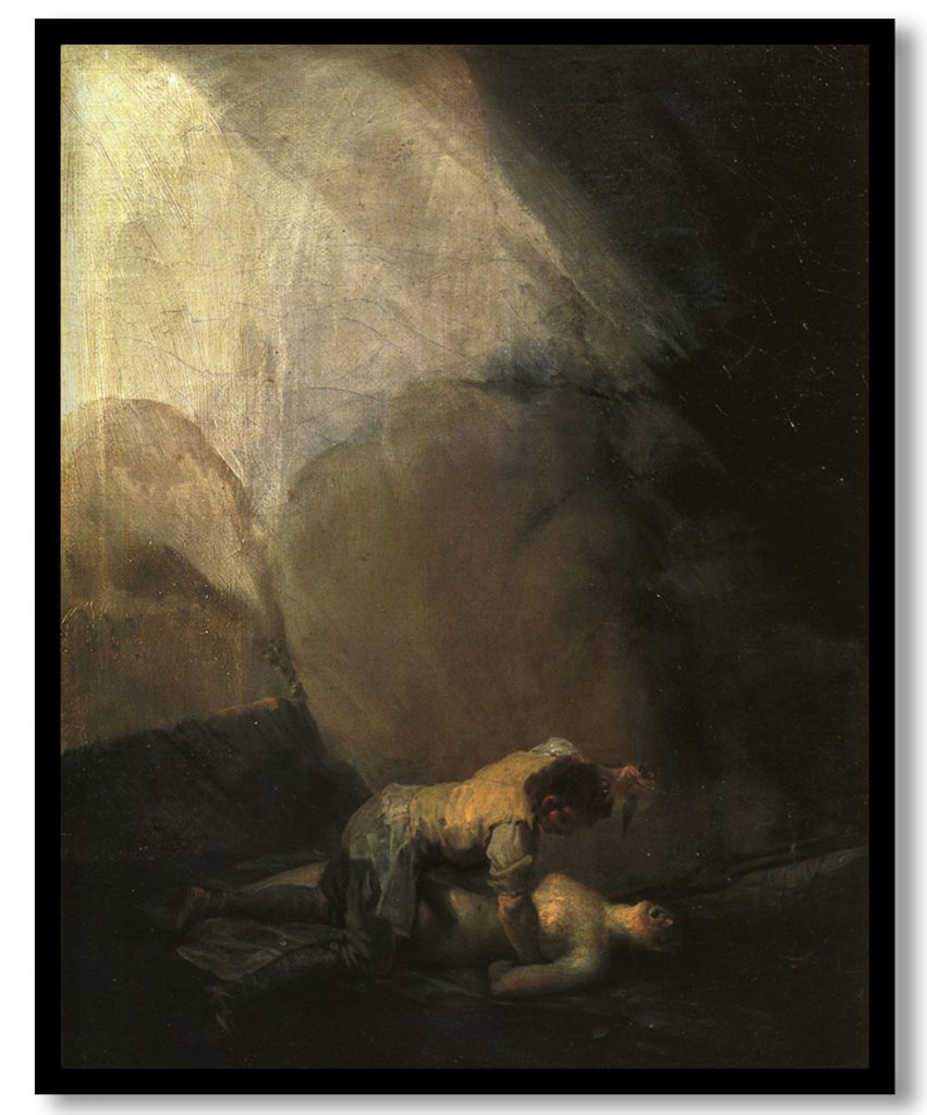 Brigand Murdering a Woman by Francisco Goya (1798-1800)