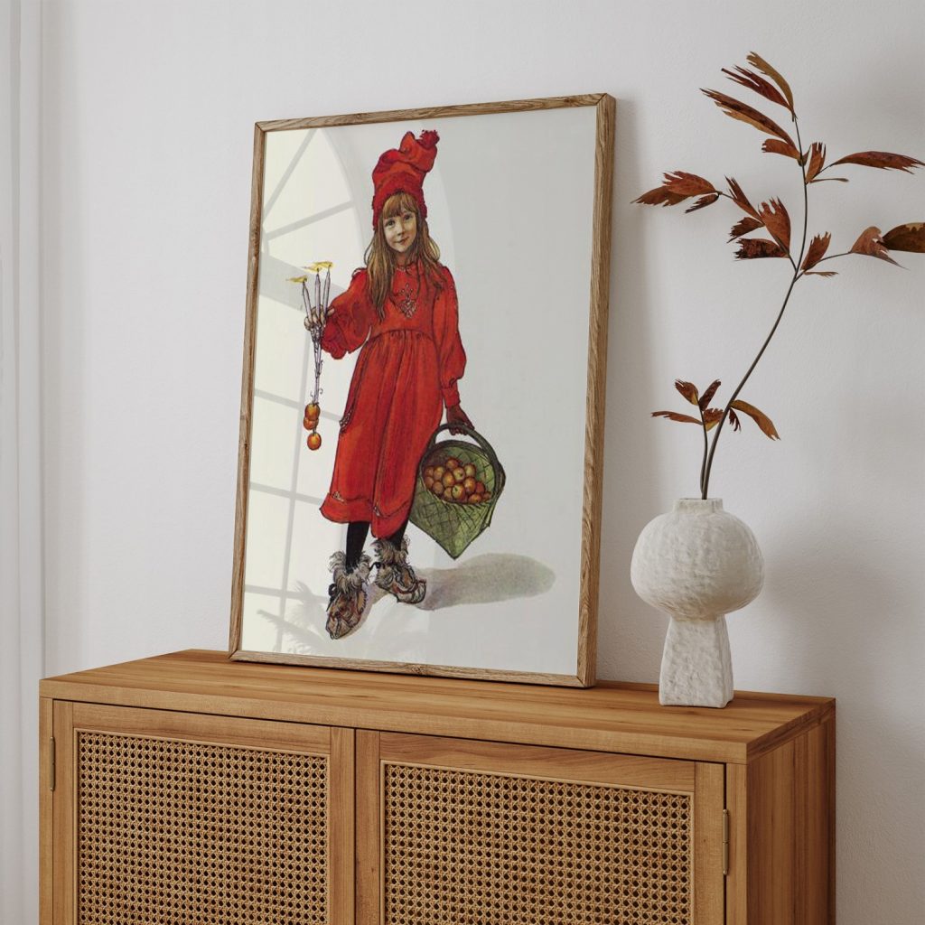 Brita as Iduna (Iounn), lithography, title page for the christmas edition of Idun, 1901 by Carl Larsson (1901)