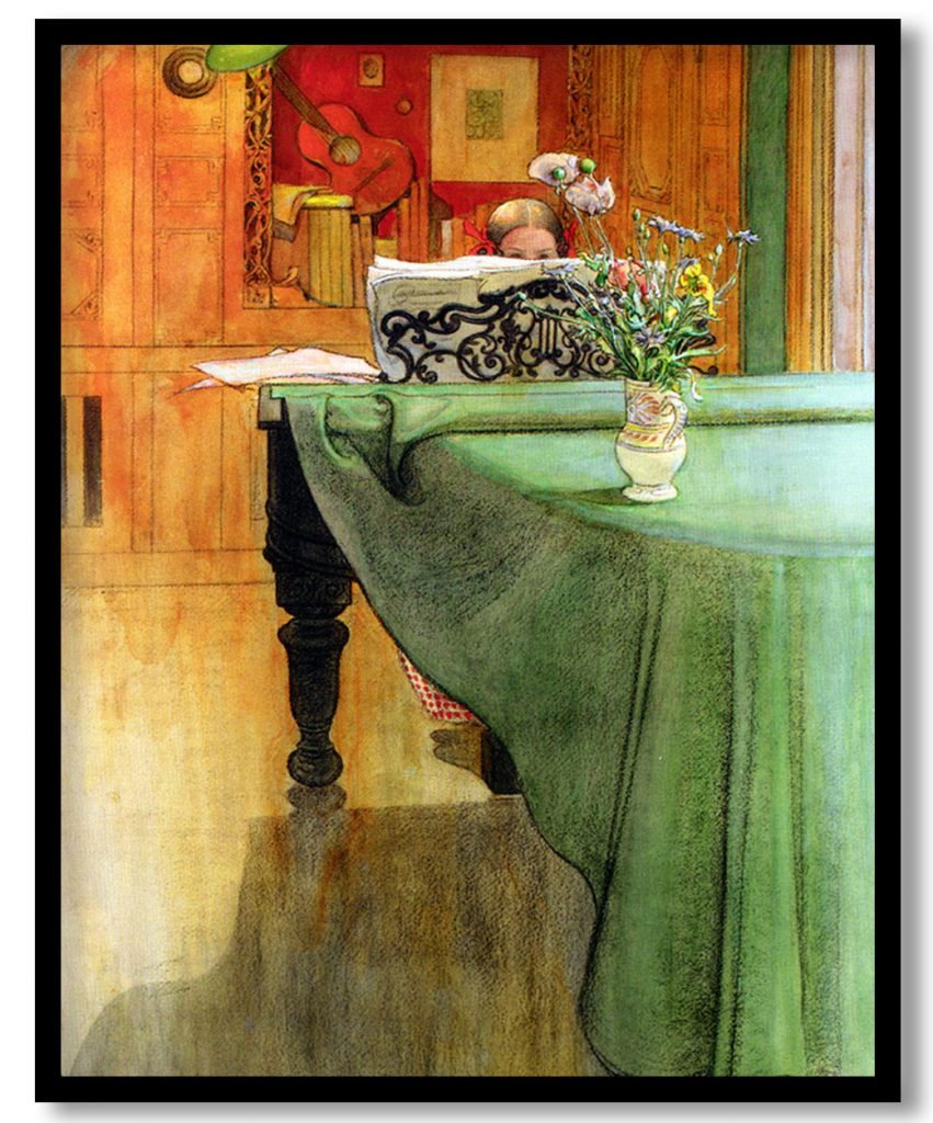 Brita at the Piano by Carl Larsson (1908)