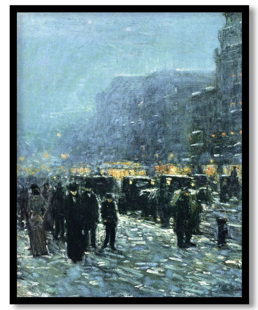 Broadway and 42nd Street by Childe Hassam (1902)