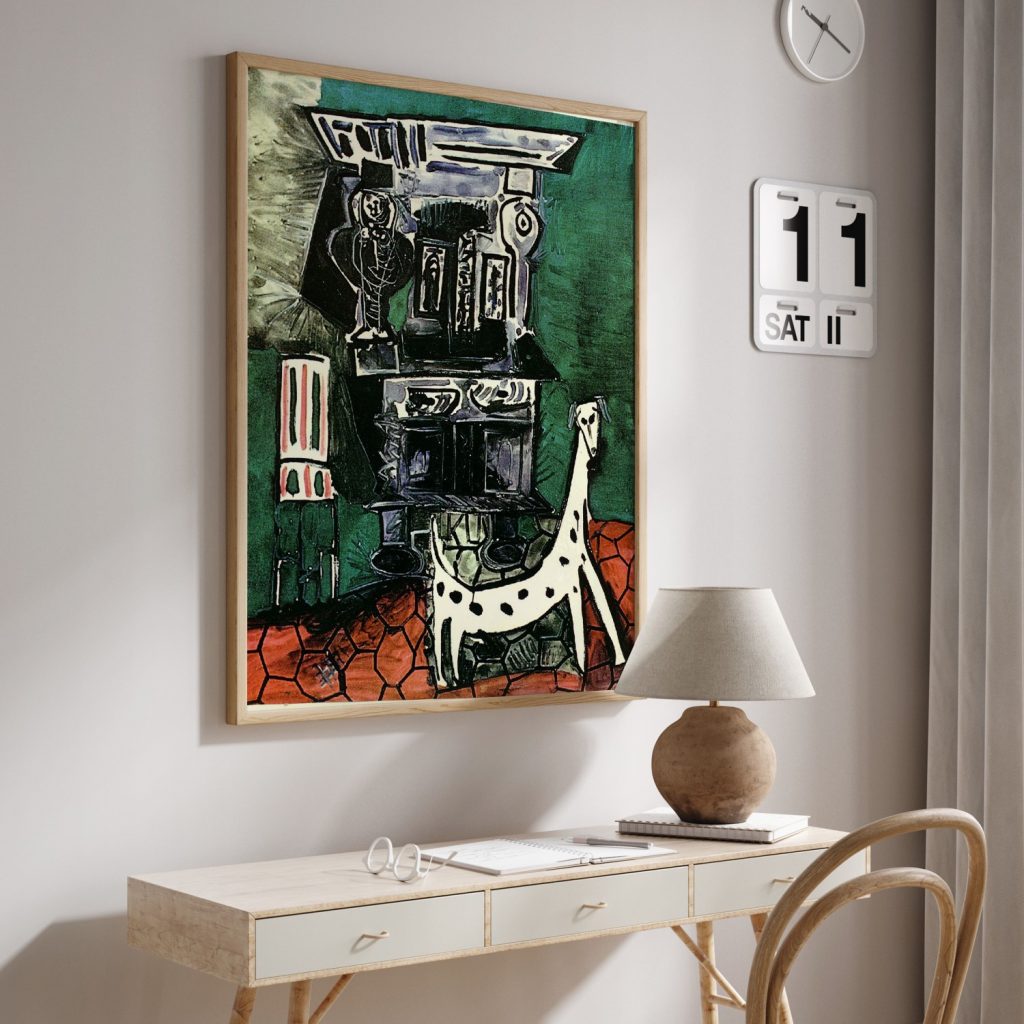 Buffet Henry II and armchair with dog by Pablo Picasso (1959)