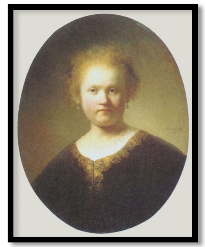 Bust of a Young Woman by Rembrandt (1632)