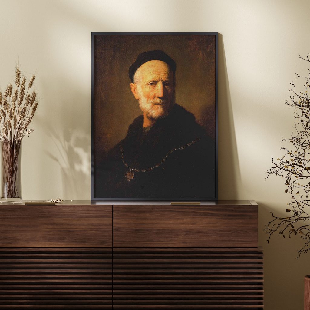 Bust of an Old Man by Rembrandt (1631)