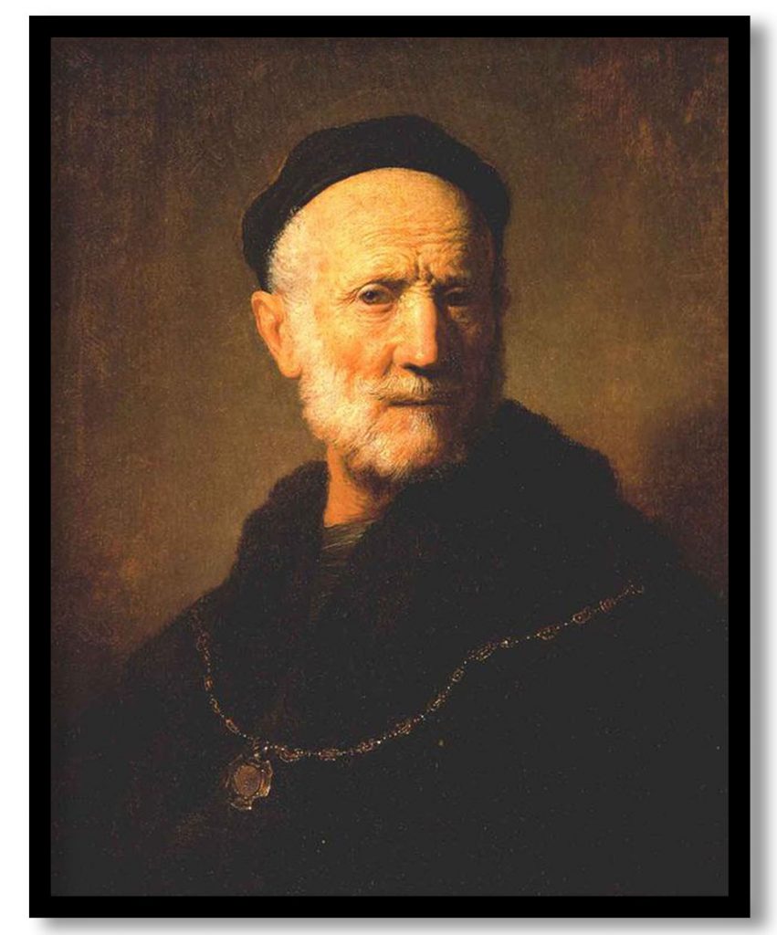 Bust of an Old Man by Rembrandt (1631)