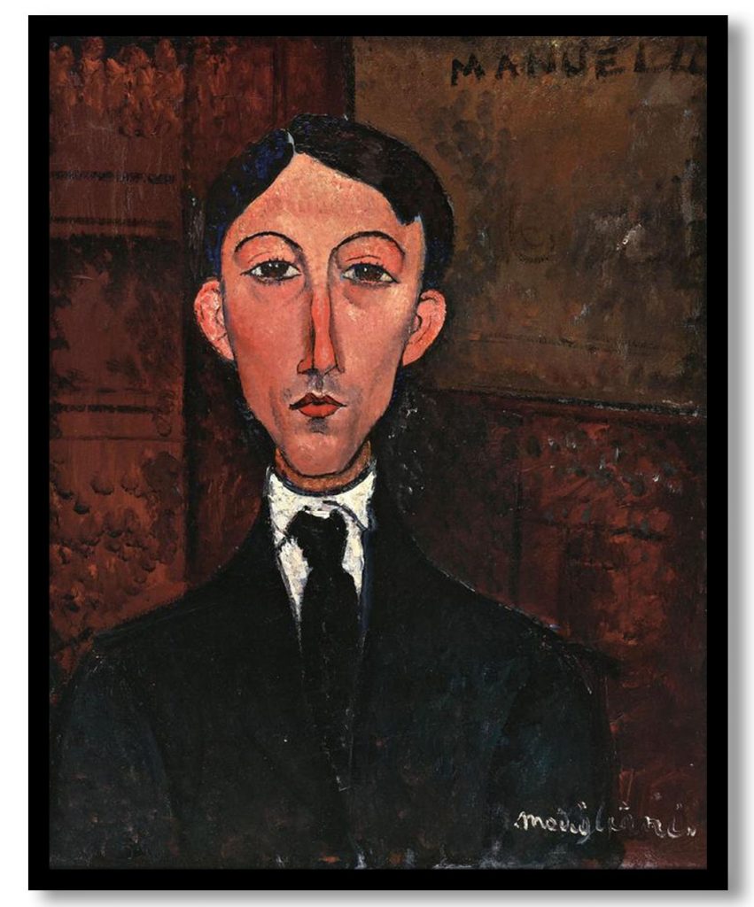 Bust of Manuel Humbert by Amedeo Modigliani (1916)