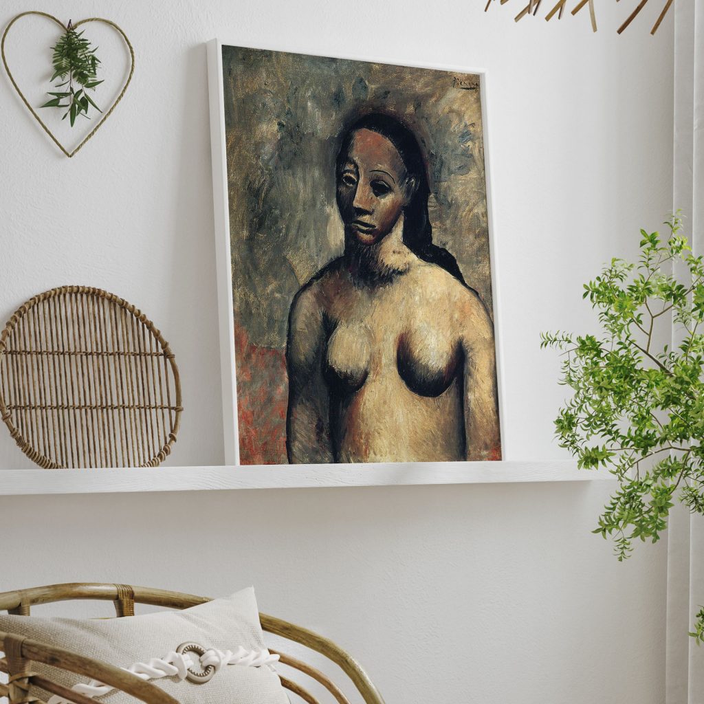 Bust of nude woman by Pablo Picasso (1906)