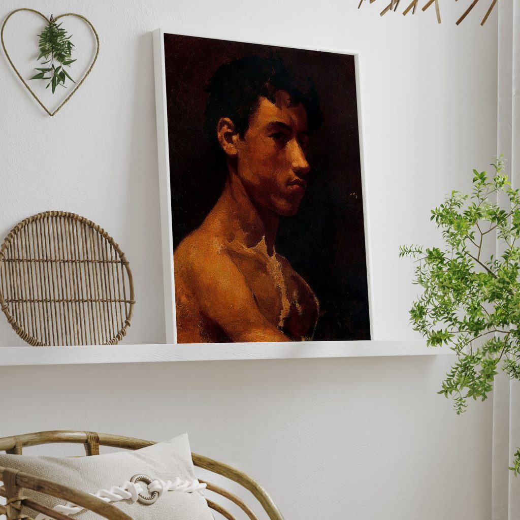 Bust of young man by Pablo Picasso (1895)