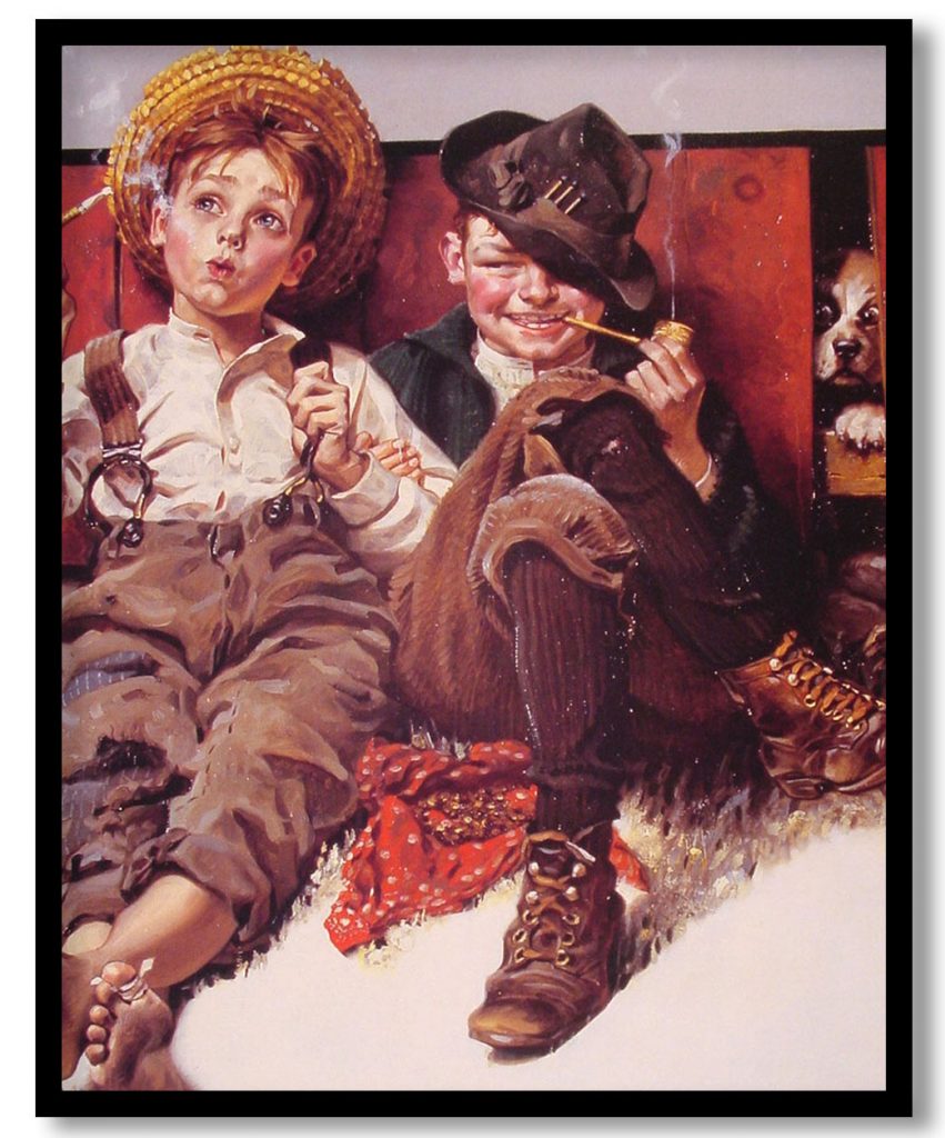 But wait 0til next week by Norman Rockwell (1920)