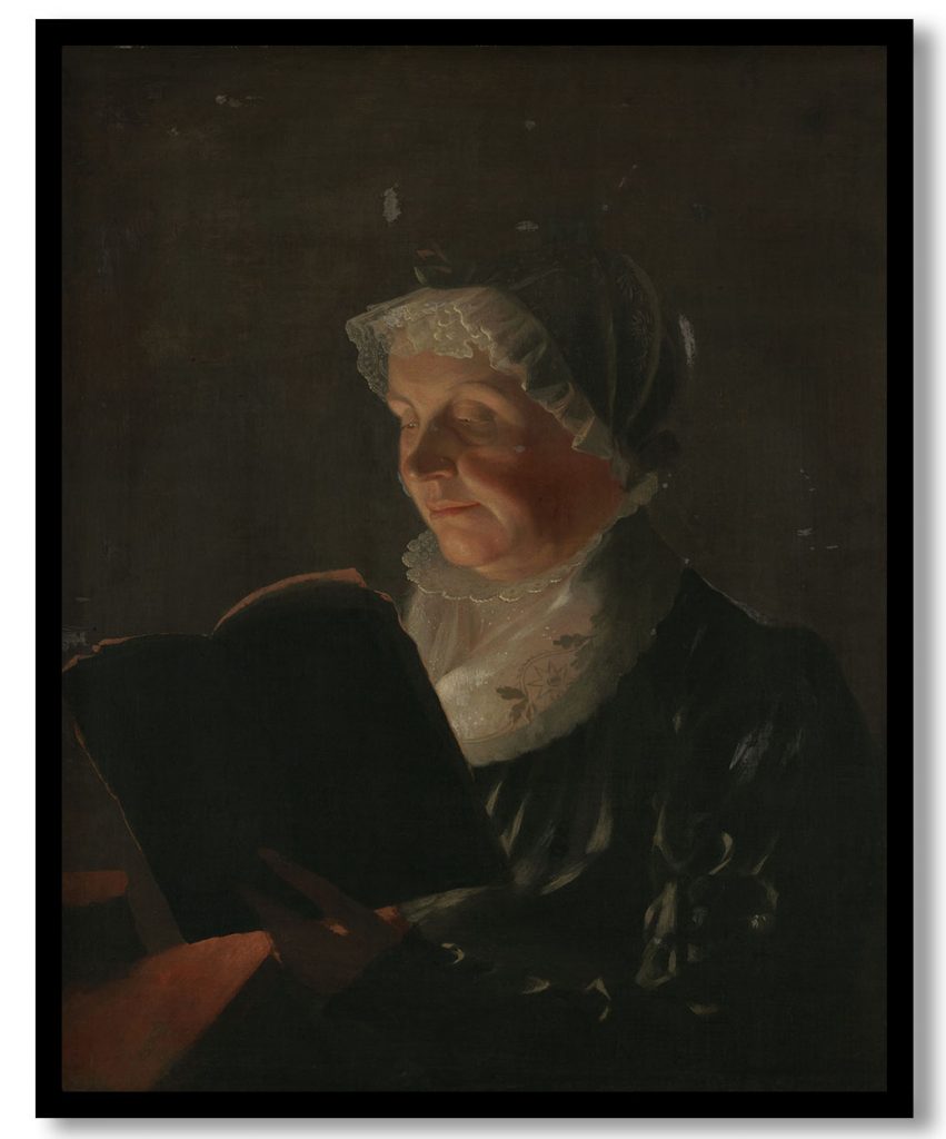 By Candlelight (Mrs. Jedidiah Morse) by Samuel Morse (1820)