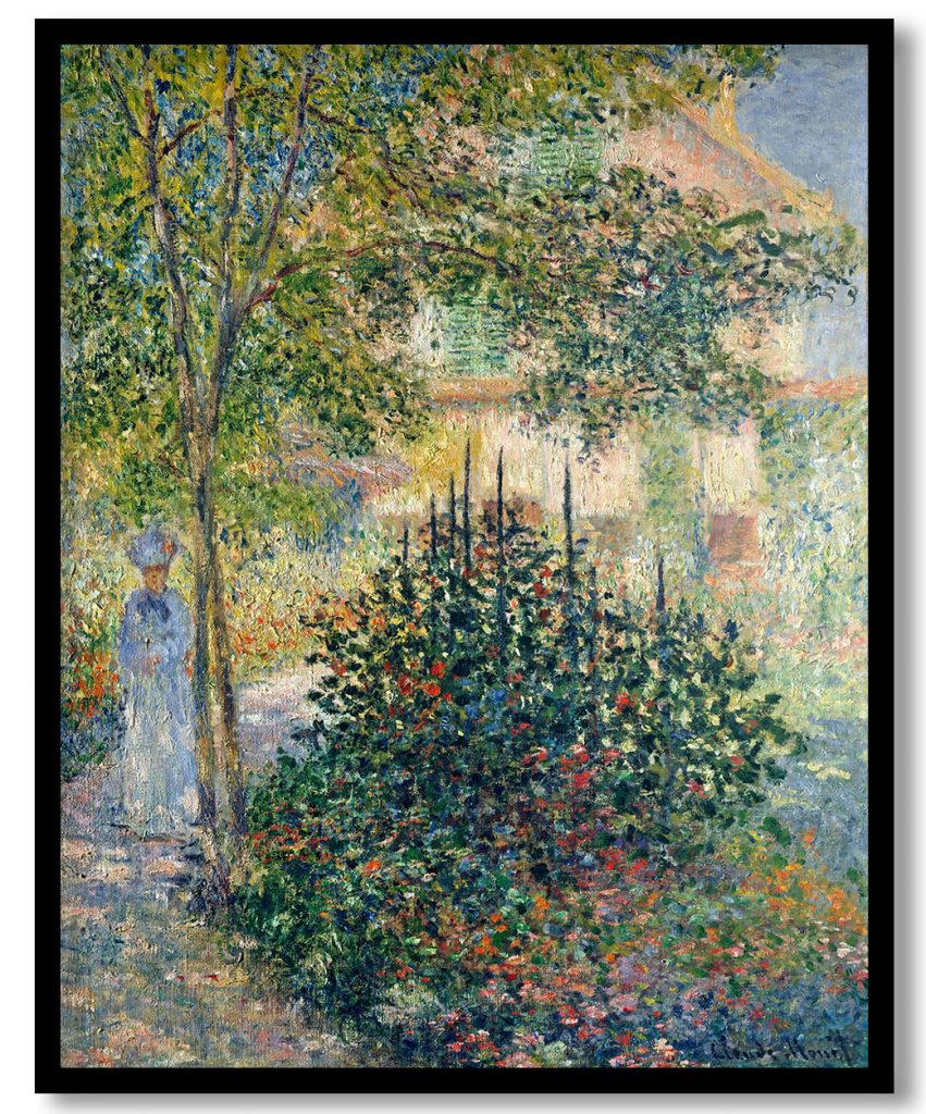 Camille Monet in the Garden at the House in Argenteuil by Claude Monet (1876)