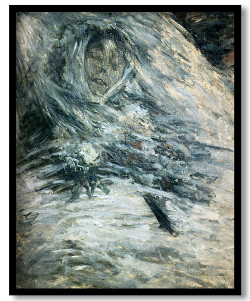 Camille Monet On Her Deathbed by Claude Monet (1879)