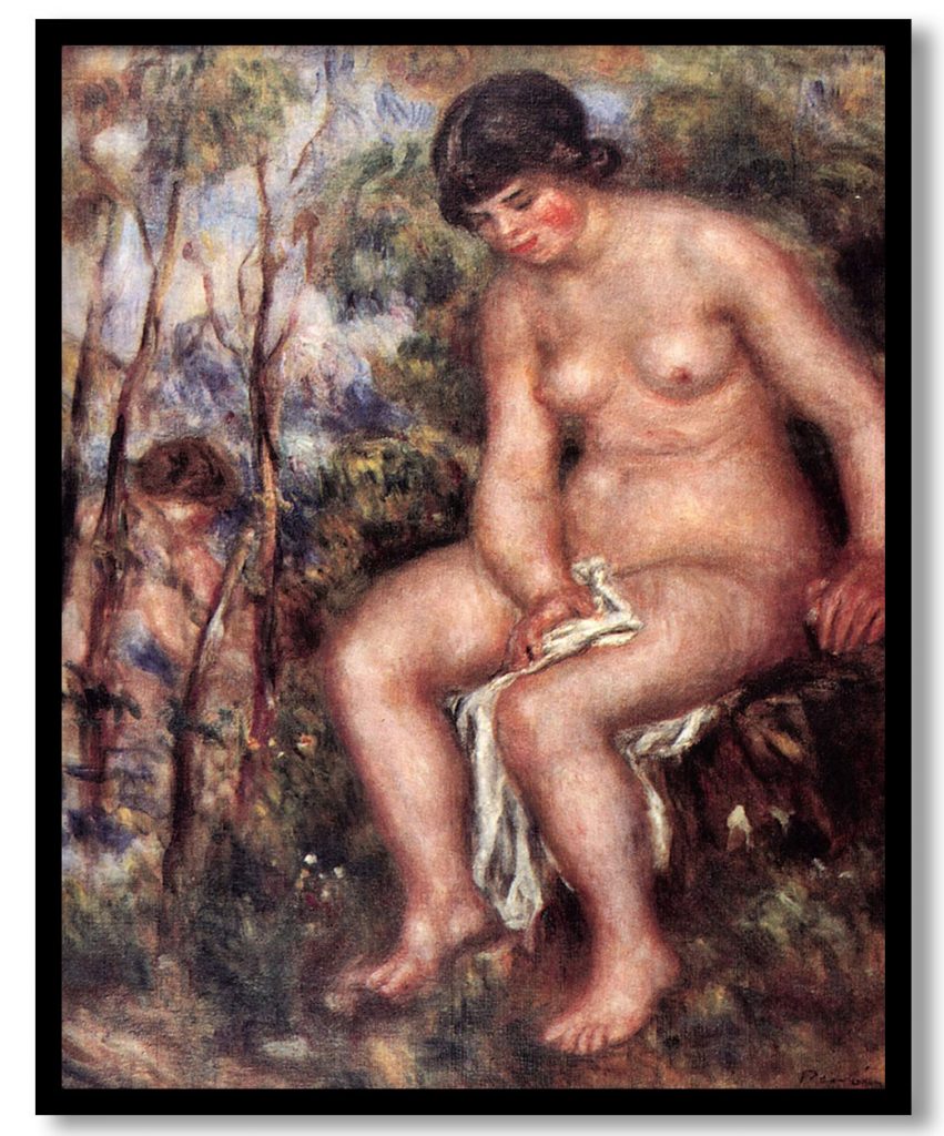 Bather by Pierre Auguste Renoir (Date Unknown)