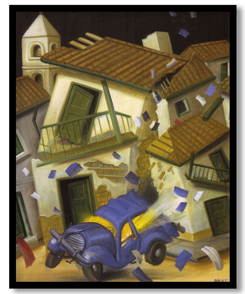 Car Bomb by Fernando Botero (1999)