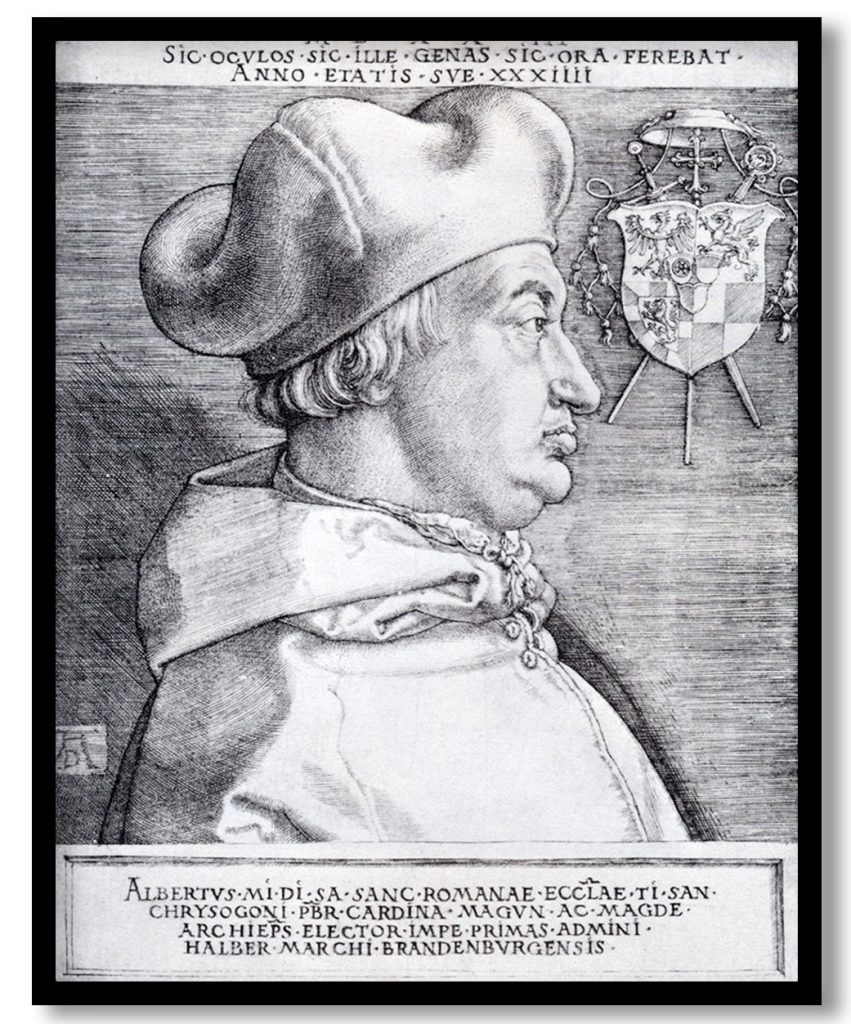 Cardinal Albrecht Of Brandenburg by Albrecht Durer (1523)