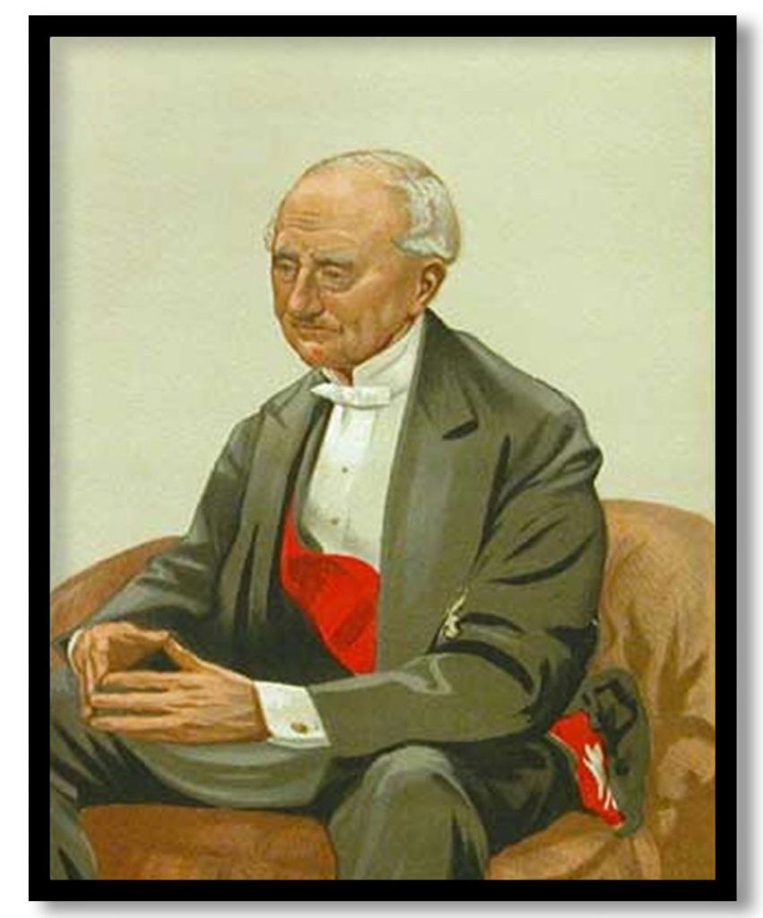 Caricature of Admiral Sir Hastings Reginald Yelverton by James Tissot (1877)