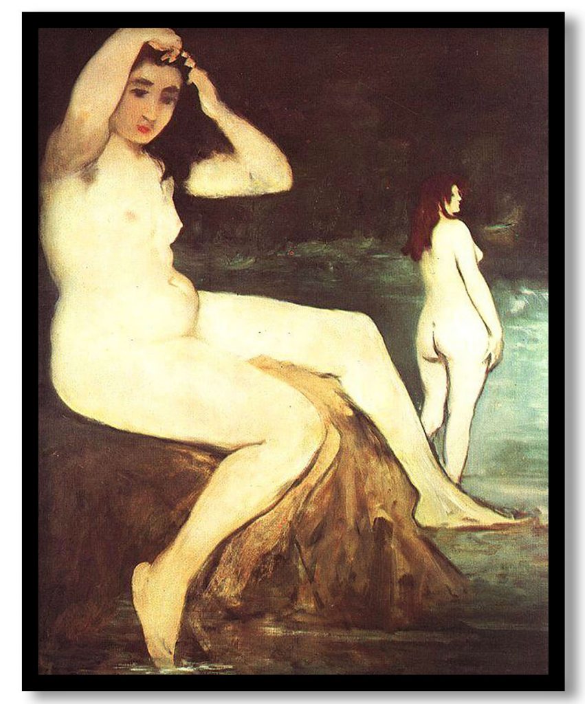 Bathers on the Seine by Edouard Manet (1875)