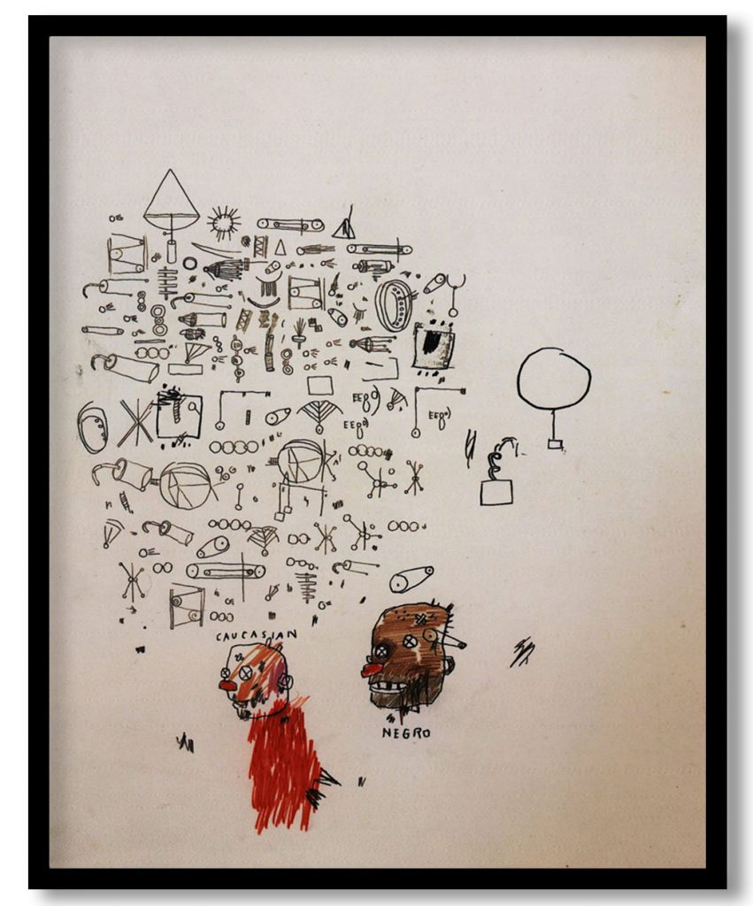 Caucasian, Negro by Jean Michel Basquiat (1987)