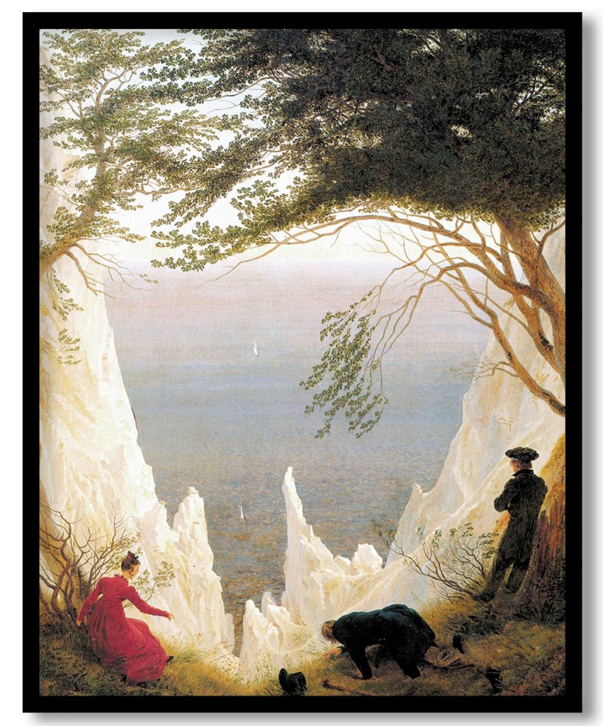 Chalk Cliffs on Rügen by Caspar David Friedrich (1818-1819)