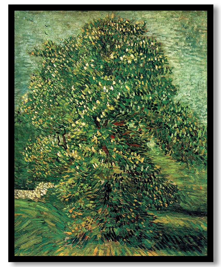 Chestnut Tree in Blossom by Vincent van Gogh (1887)