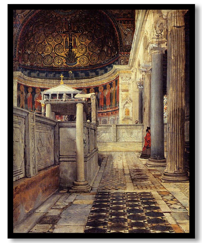 Chiesa San Clemente by Sir Lawrence Alma Tadema (1863)