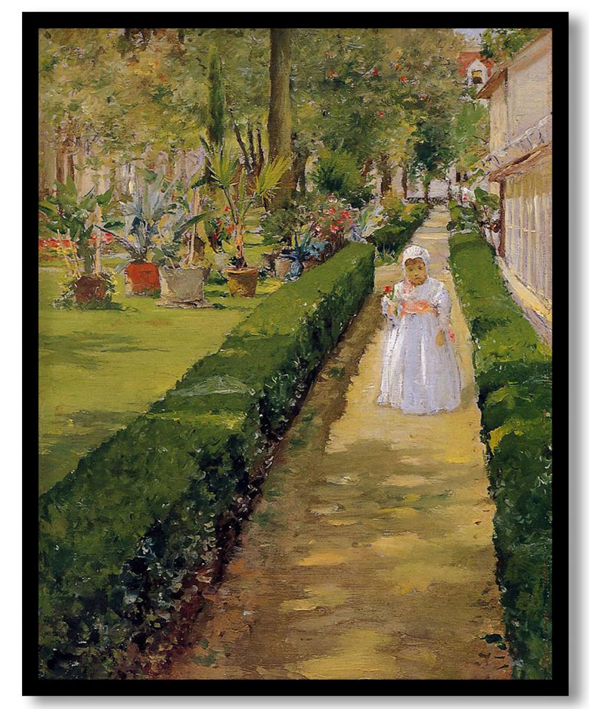 Child on a Garden Walk by William Merritt Chase (1888)