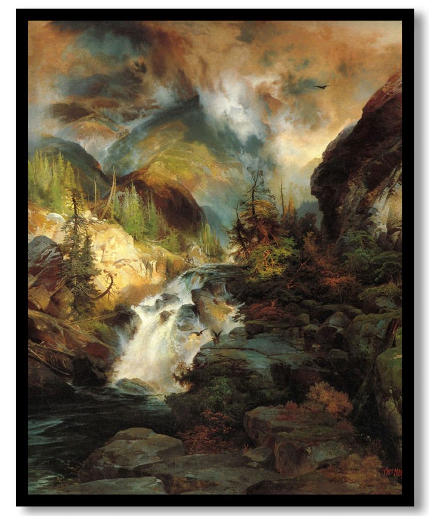 Children of the Mountain by Thomas Moran (1867)