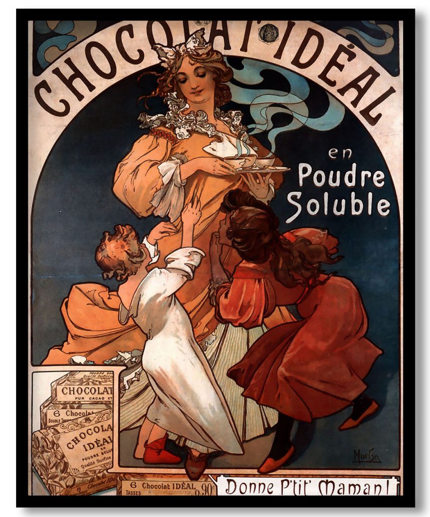 Chocolat Ideal by Alphonse Mucha (1897)