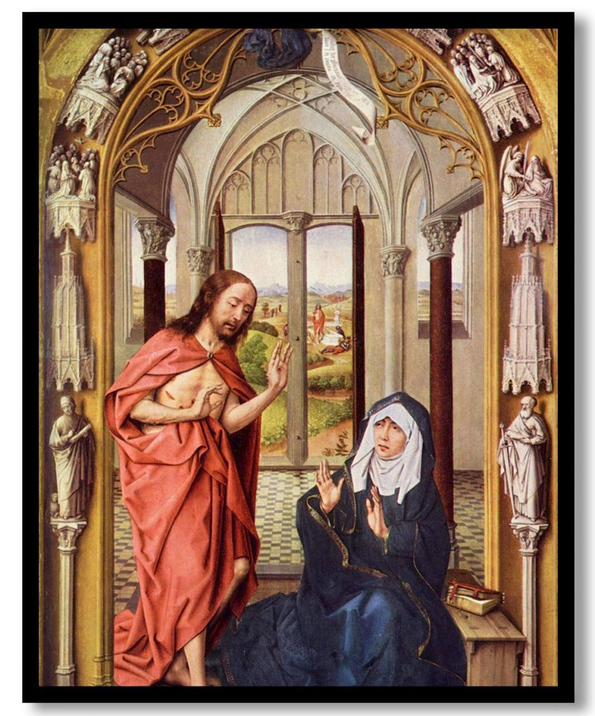 Christ appears to Mary by Rogier van der Weyden (1430)
