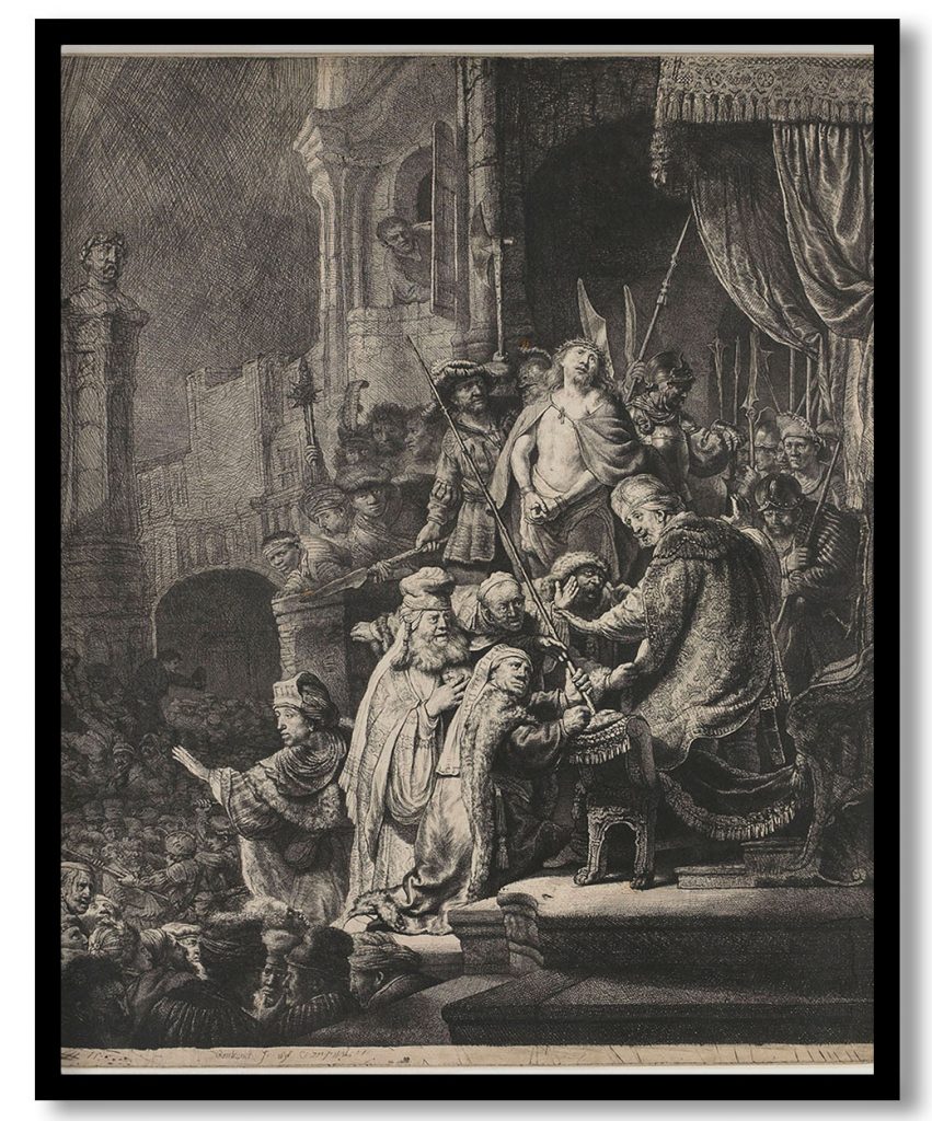 Christ before Pilate by Rembrandt (1636)