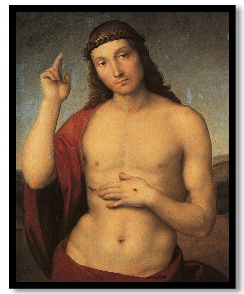 Christ Blessing by Raphael (1502)